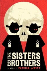 The illustrative cover for The Sisters Brothers by Patrick DeWitt, designed by artist Dan Stiles.