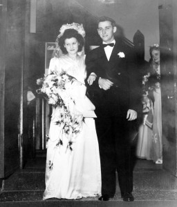 8 Sylvia and Bob on their wedding day