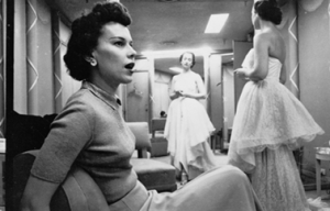 The New Look era: photo by Stanley Kubrick of fashion models in 1949, from Look Magazine. Photo credit: Library of Congress image collection, catalog number 2004671589 